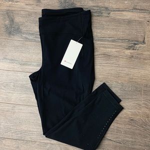 Lulu lemon Swift Soeed HR Tight 28” size 20 ! Black ! New with tags attached